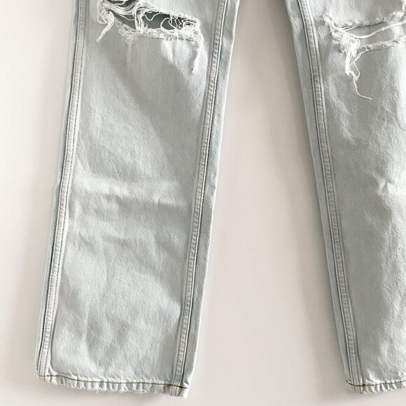 Re/Done High Rise Loose Jeans (Bleach Destroy) - Picture 7 of 12